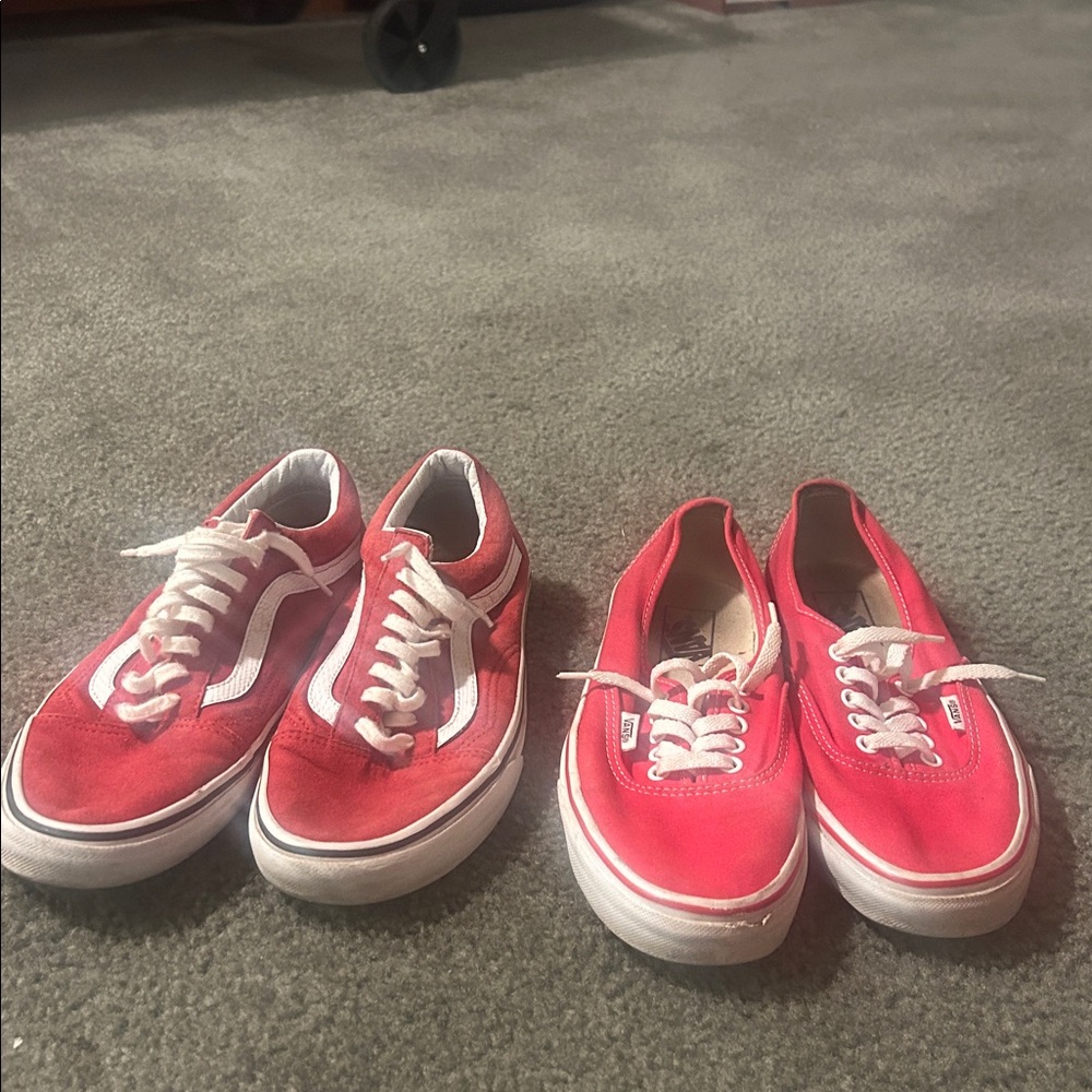 Red Vans Bundle
Sk8 Low and Era Authentic